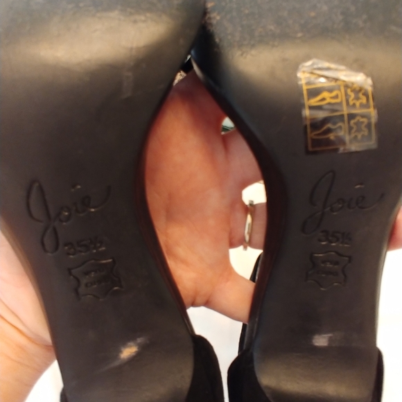 JOIE BLACK "PIPPI" FRINGE SUEDE SANDALS 35.5 - Picture 8 of 14